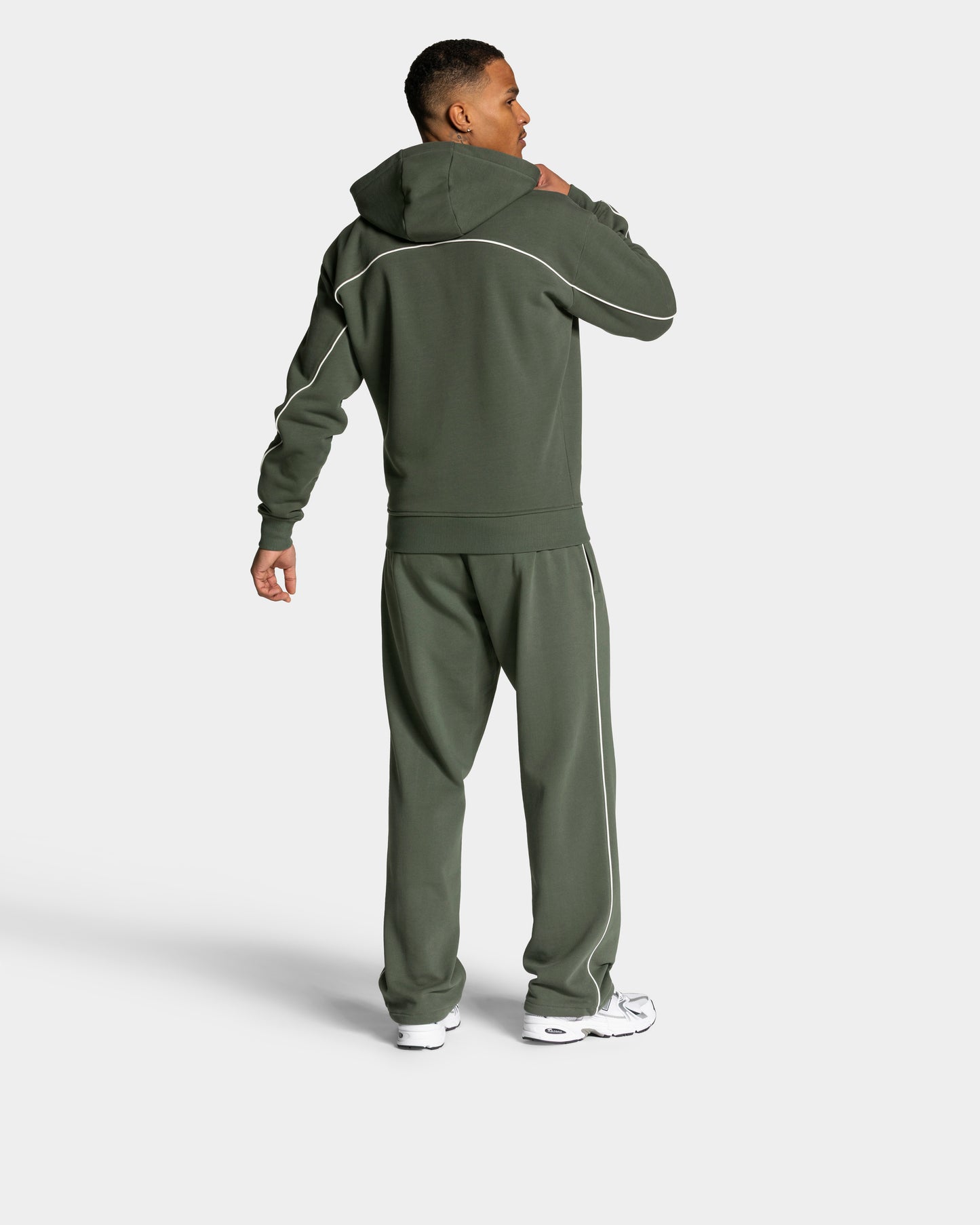 Contrastline Zip Jacke ‘Khaki’