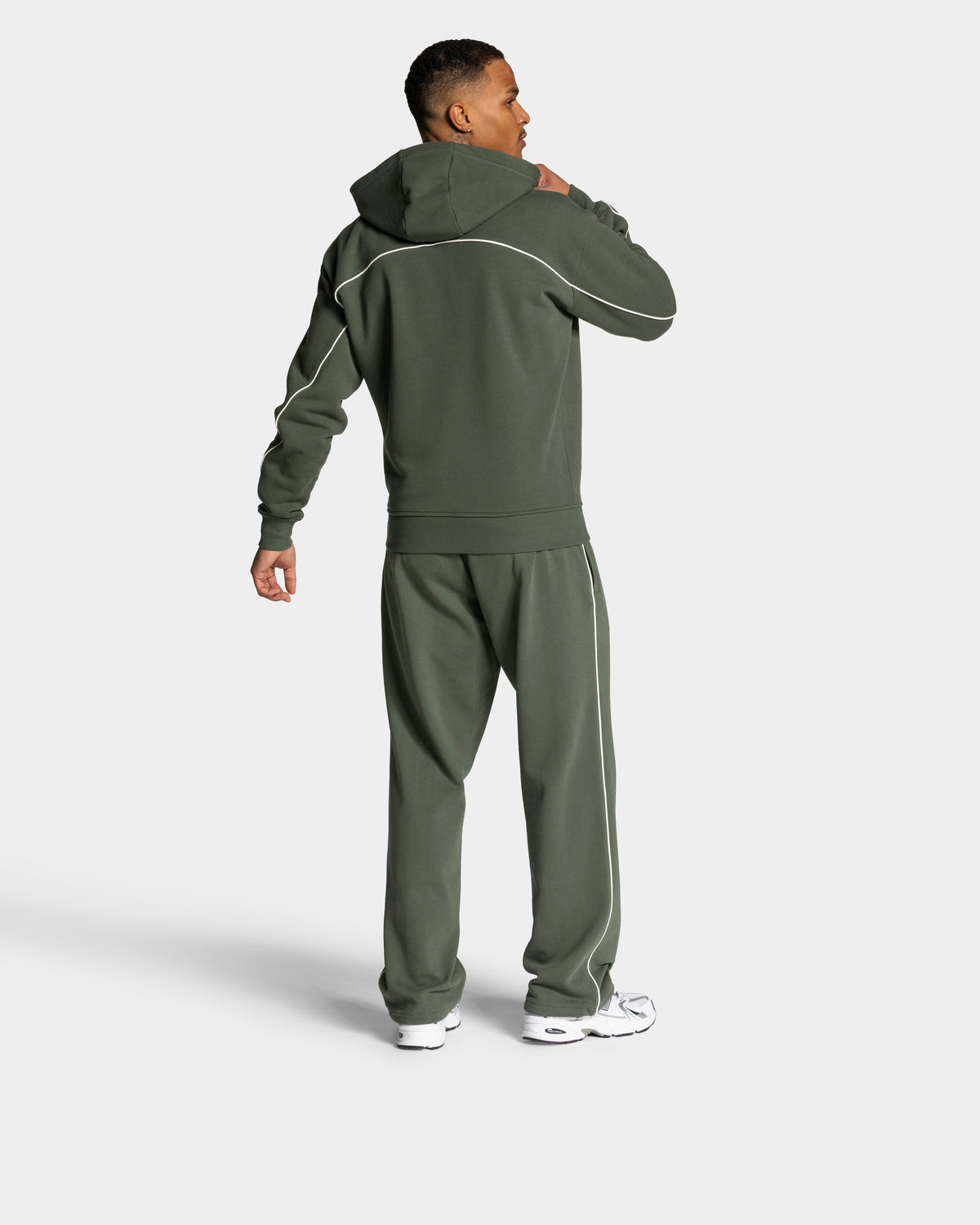 Contrastline Zip Jacke ‘Khaki’