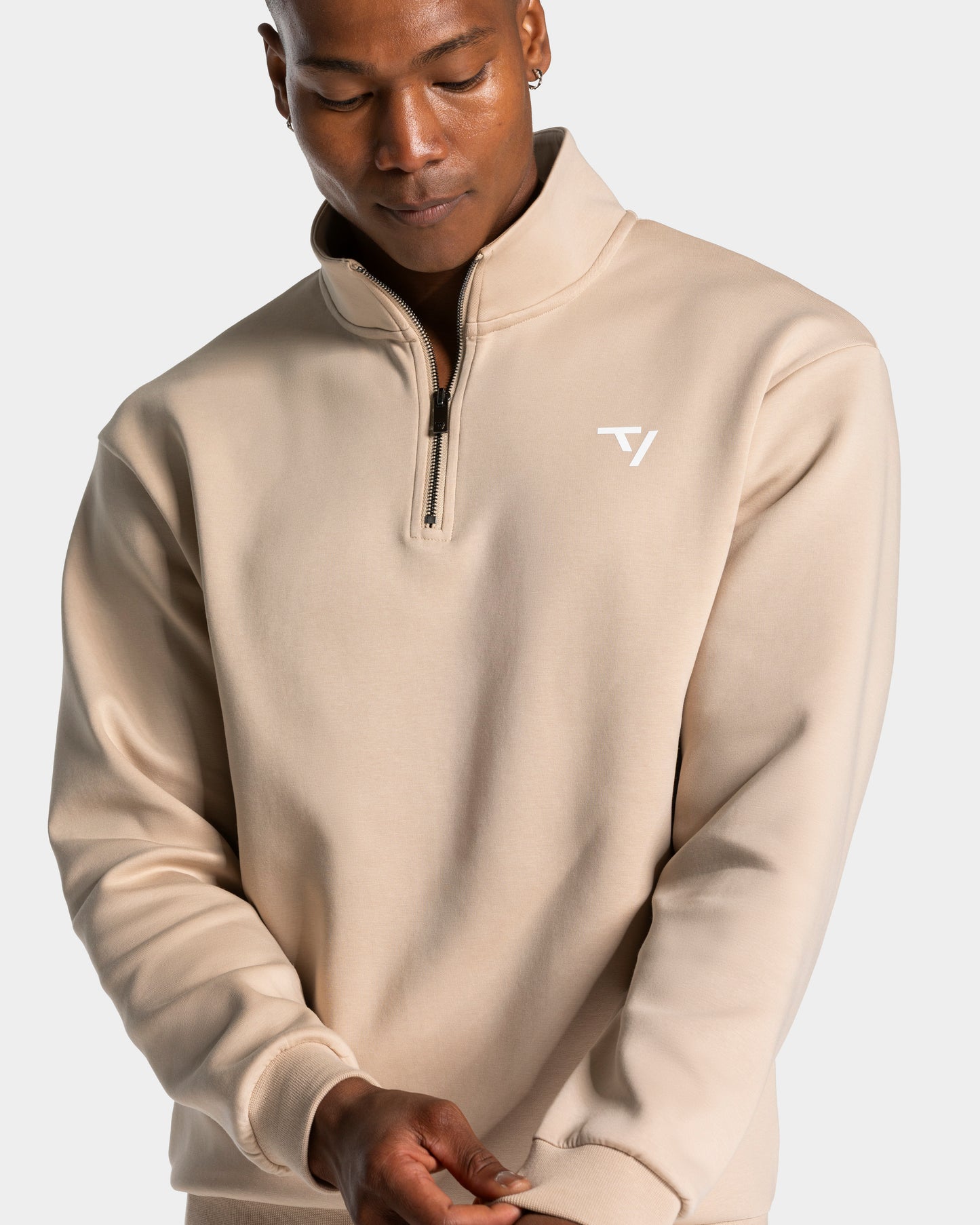 Felpa Half Zip Prime "Beige"
