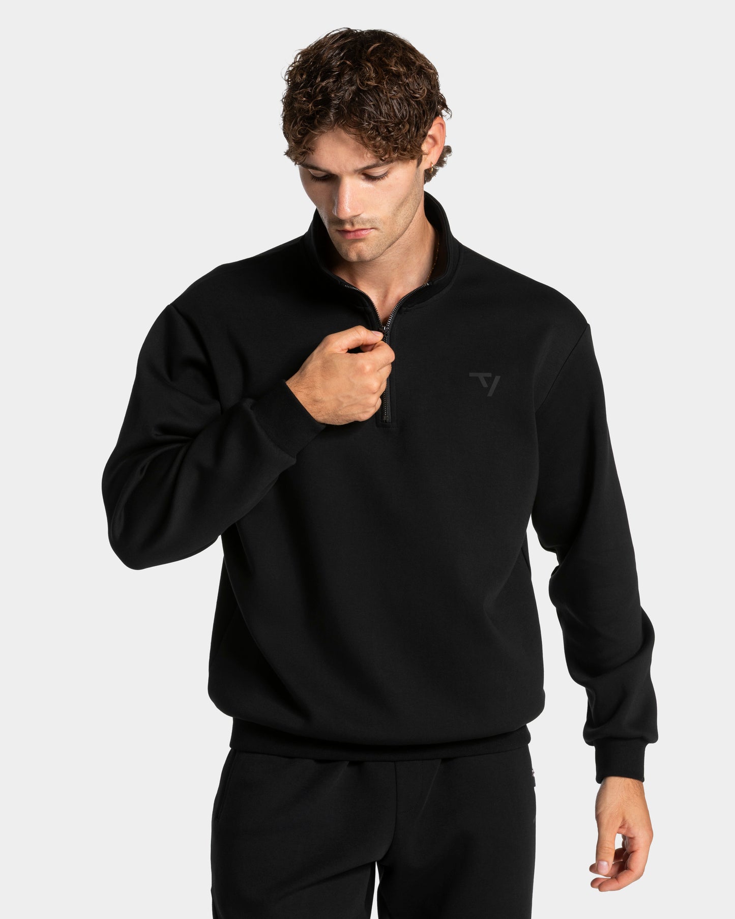 Felpa Half Zip Prime "Nero"