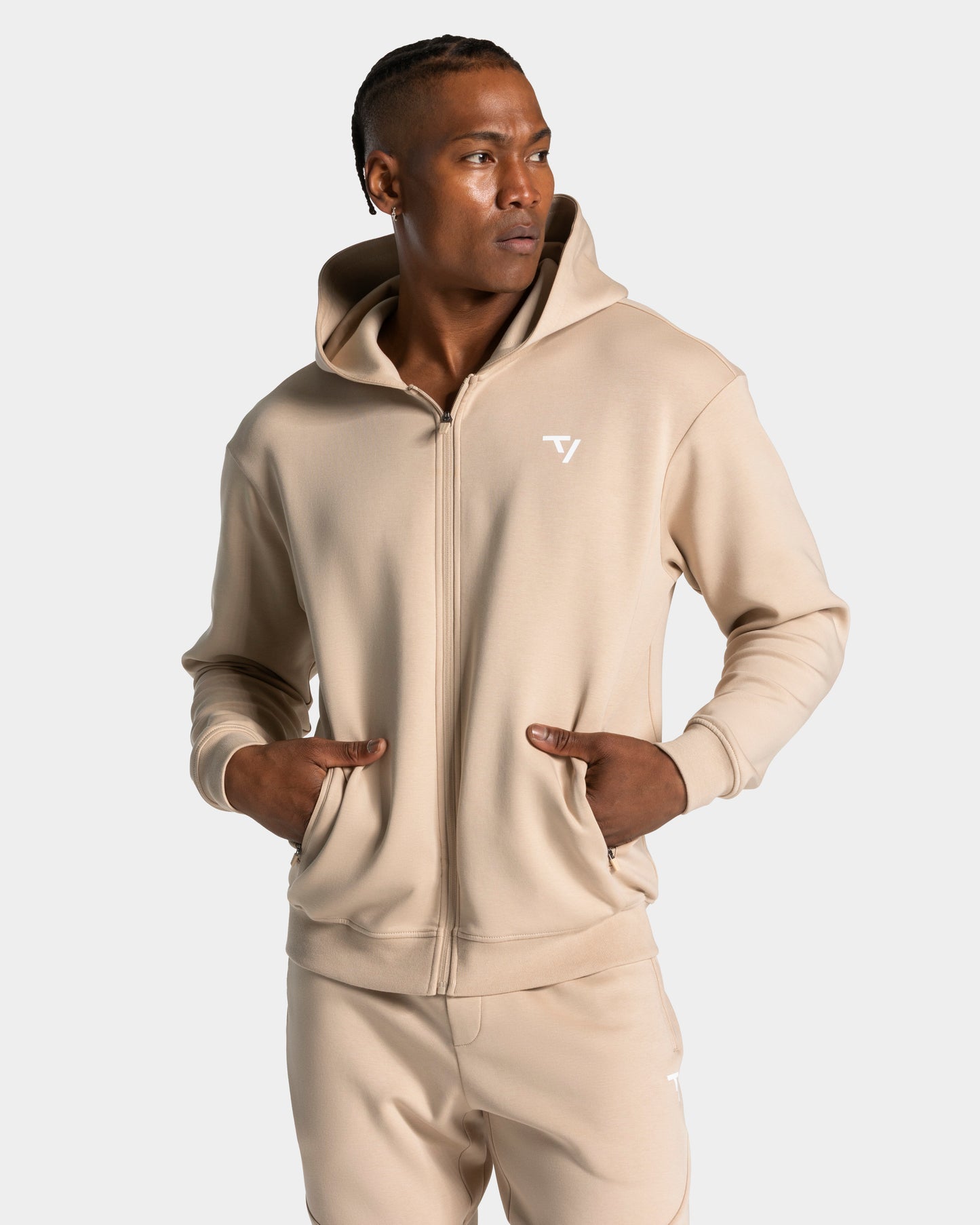 Prime Zip Hoodie ‘Beige’