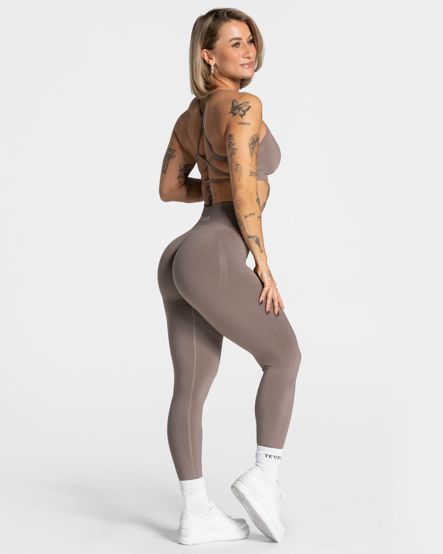 Pure Covert Scrunch Leggings "Mocca"