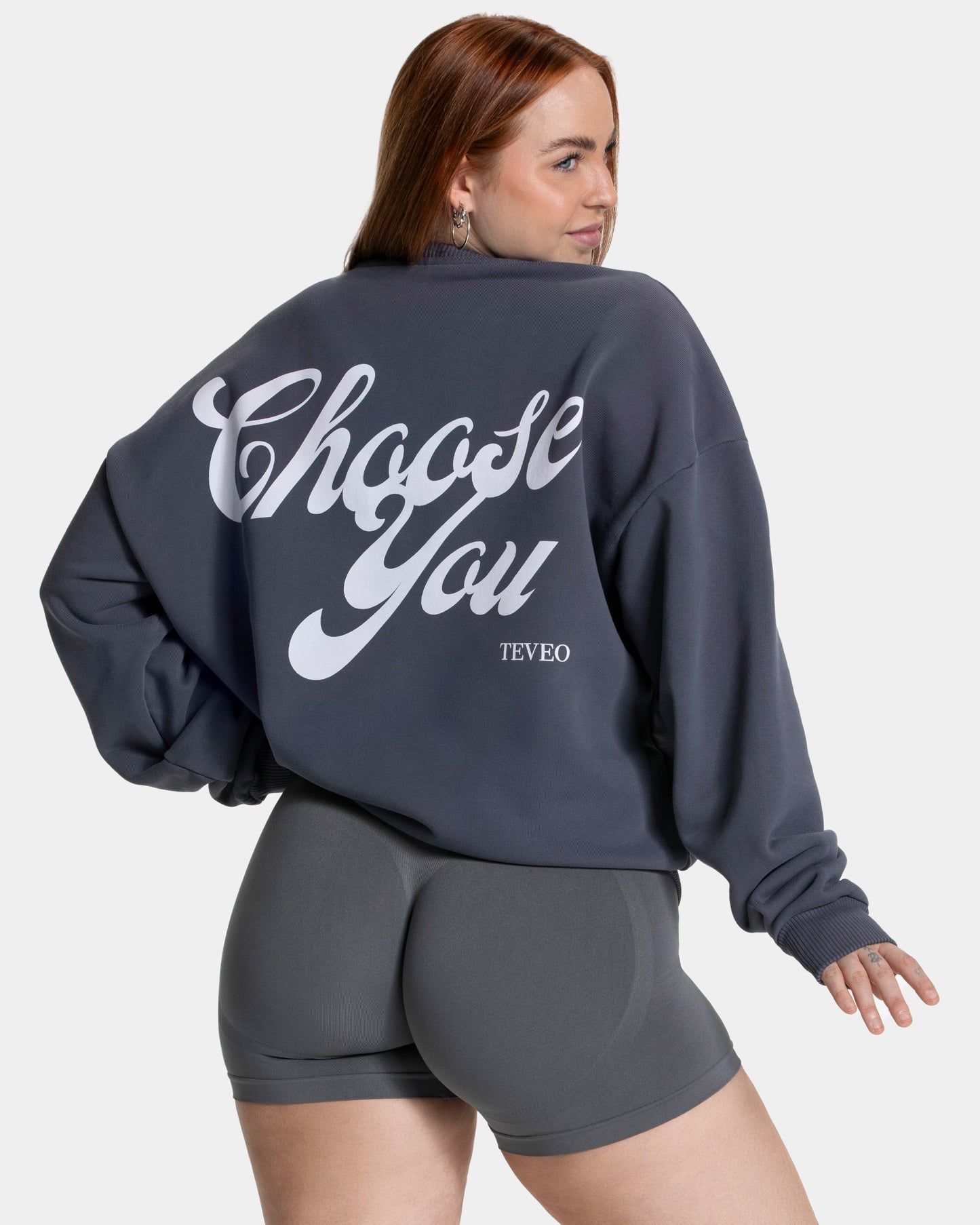 Sudadera oversize Pure «grafito»