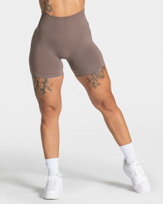 Pure Covert Scrunch Shorts ‘Mocha’