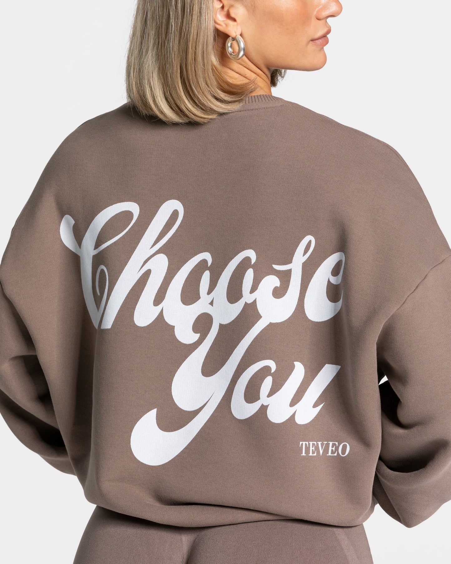 Sudadera oversize Pure «moca»