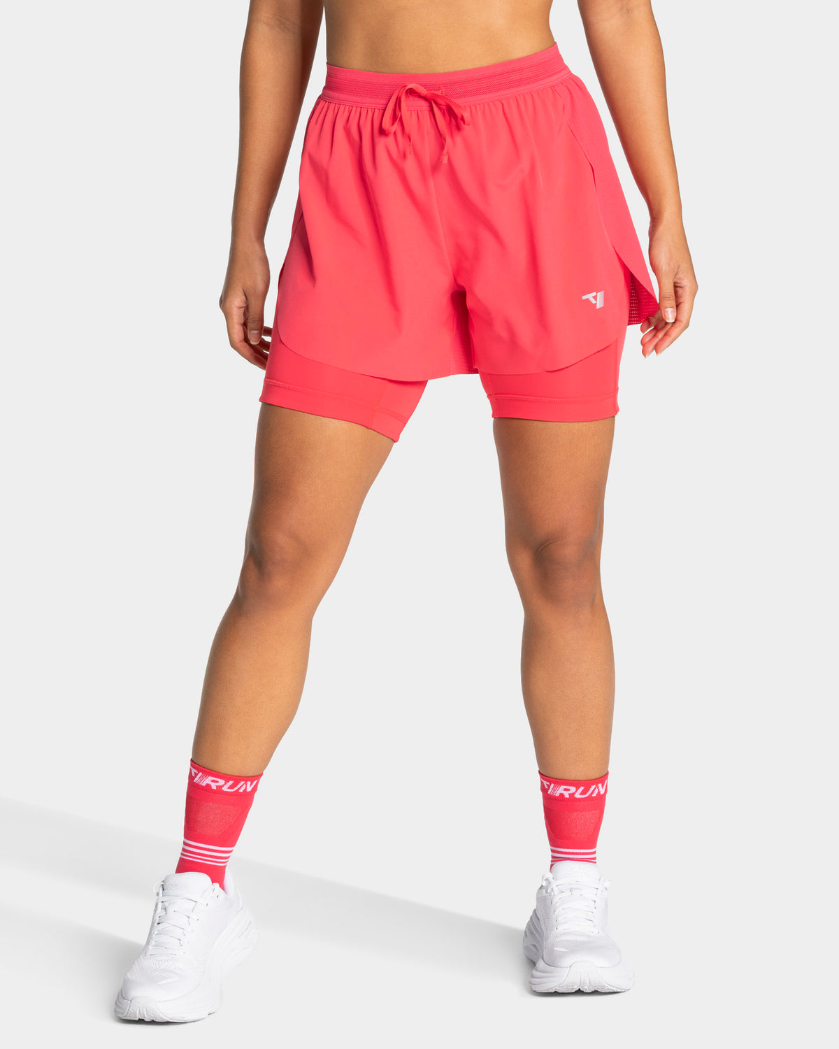 RUN 2-in-1 Shorts 8 Inch ‘Melon’
