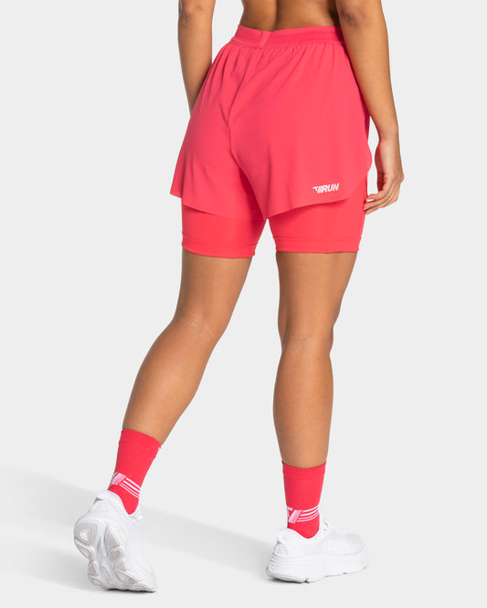 RUN 2in1 Shorts 8 Inch "Melon"