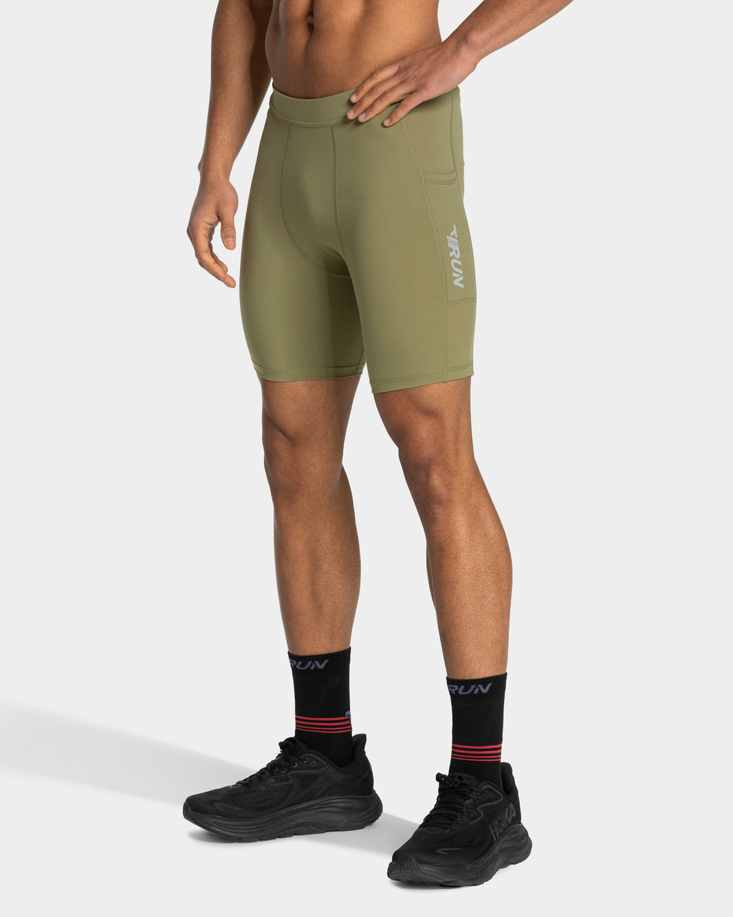 RUN Half Tights 7 Inch ‘Olive’