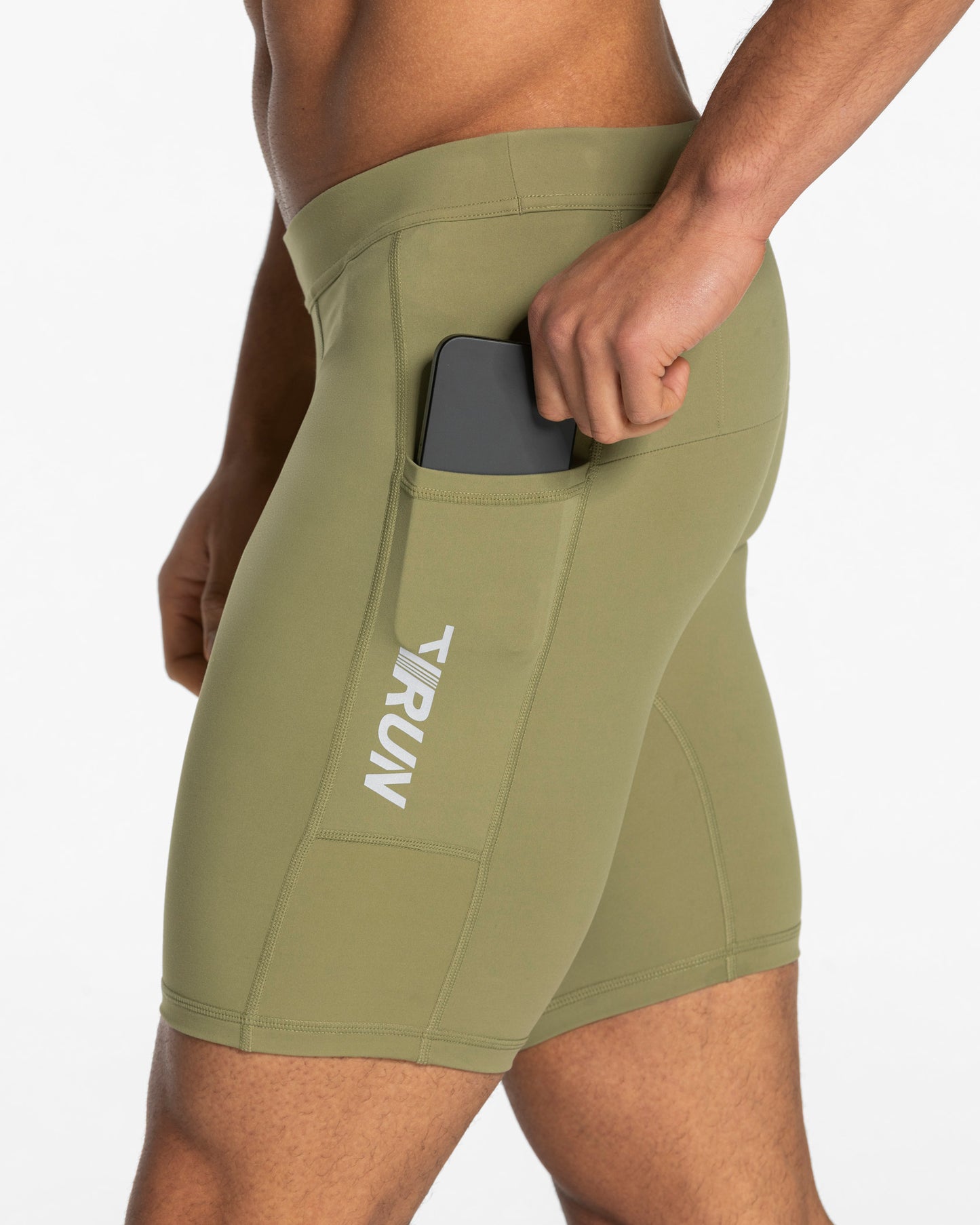 RUN Half Tights 7 Inch ‘Olive’