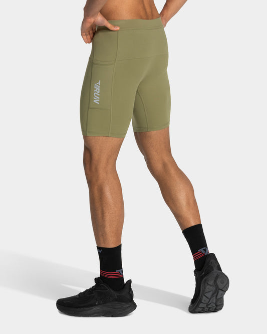 RUN Half Tights 7 Inch ‘Olive’