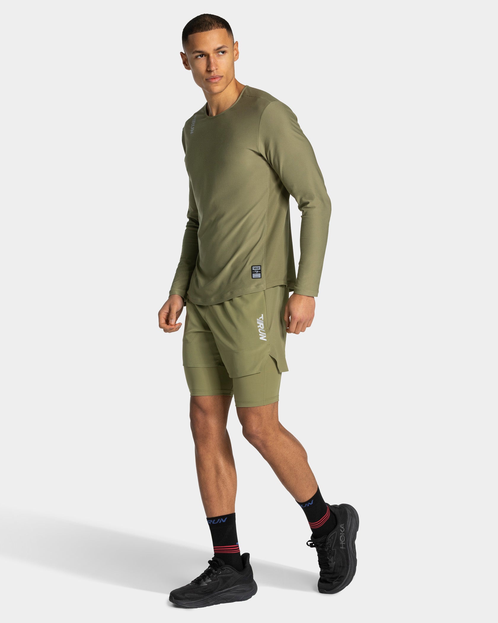 RUN Half Tights 9 Inch 'Olive'