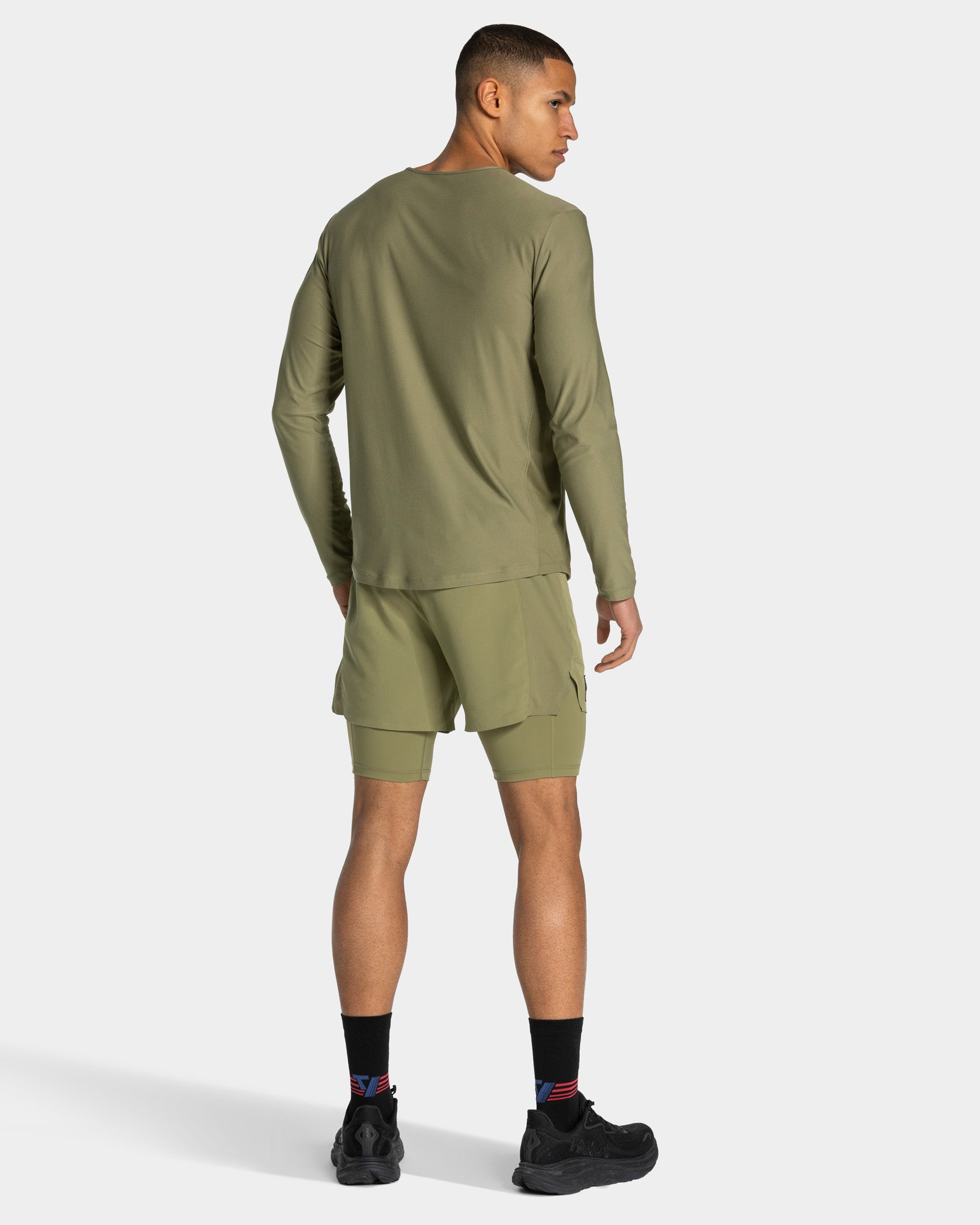 RUN Half Tights 9 Inch 'Olive'