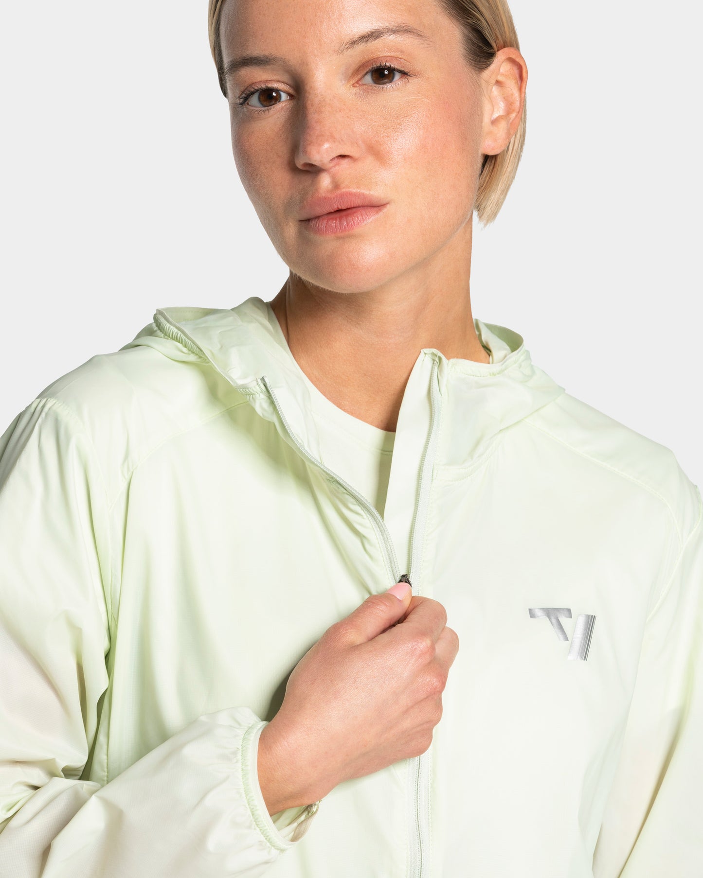 Giacca RUN Lightweight con zip “Ice Mint”