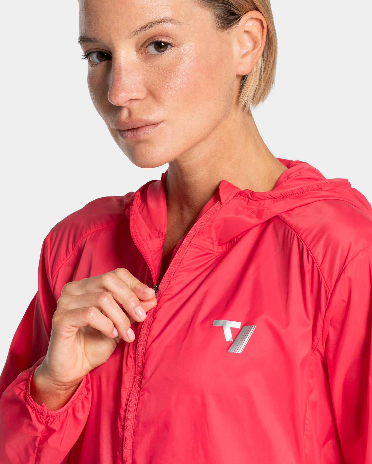 RUN Lightweight Zip Jacke "Melon"