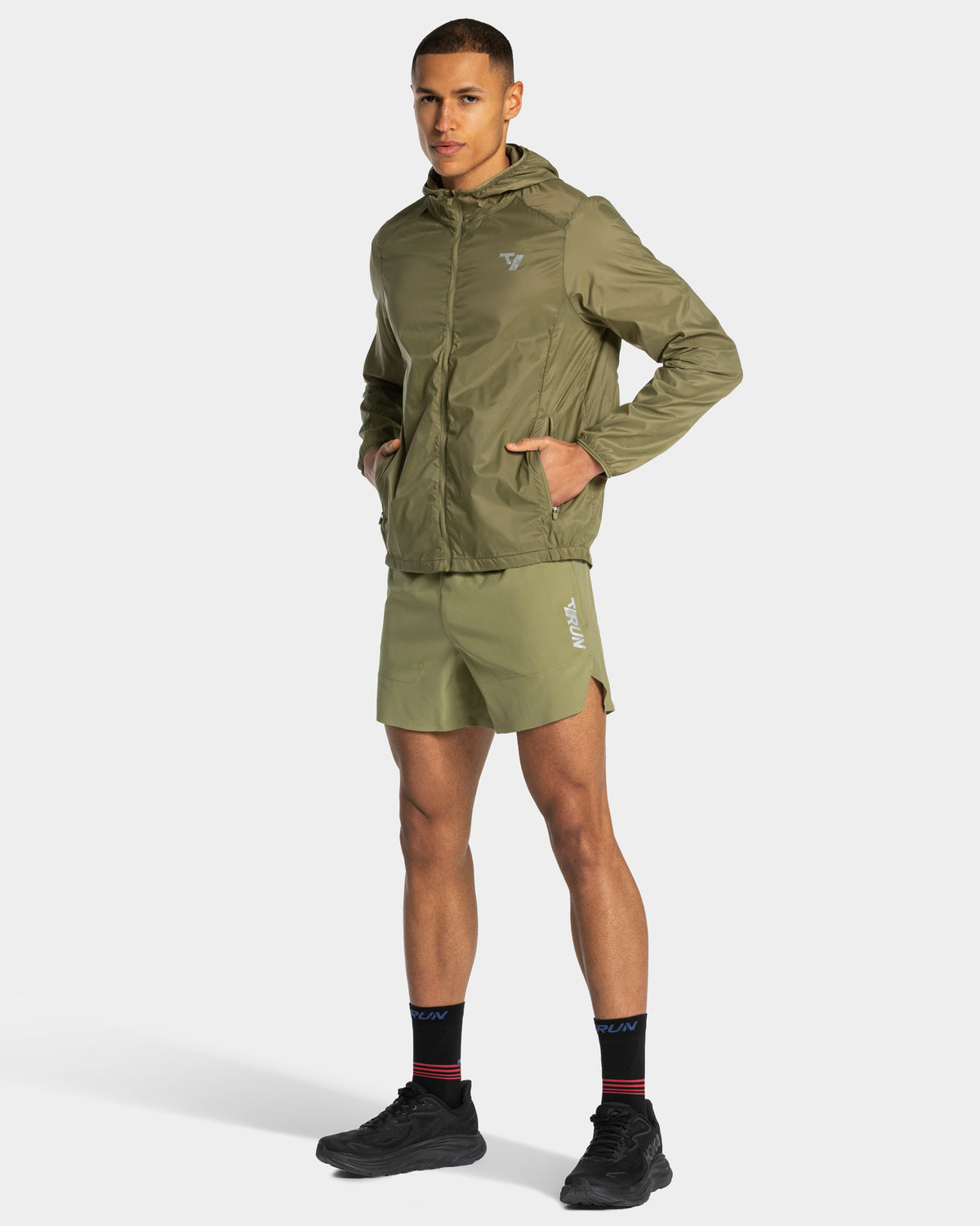 RUN Lightweight Zip Jacket ‘Olive’