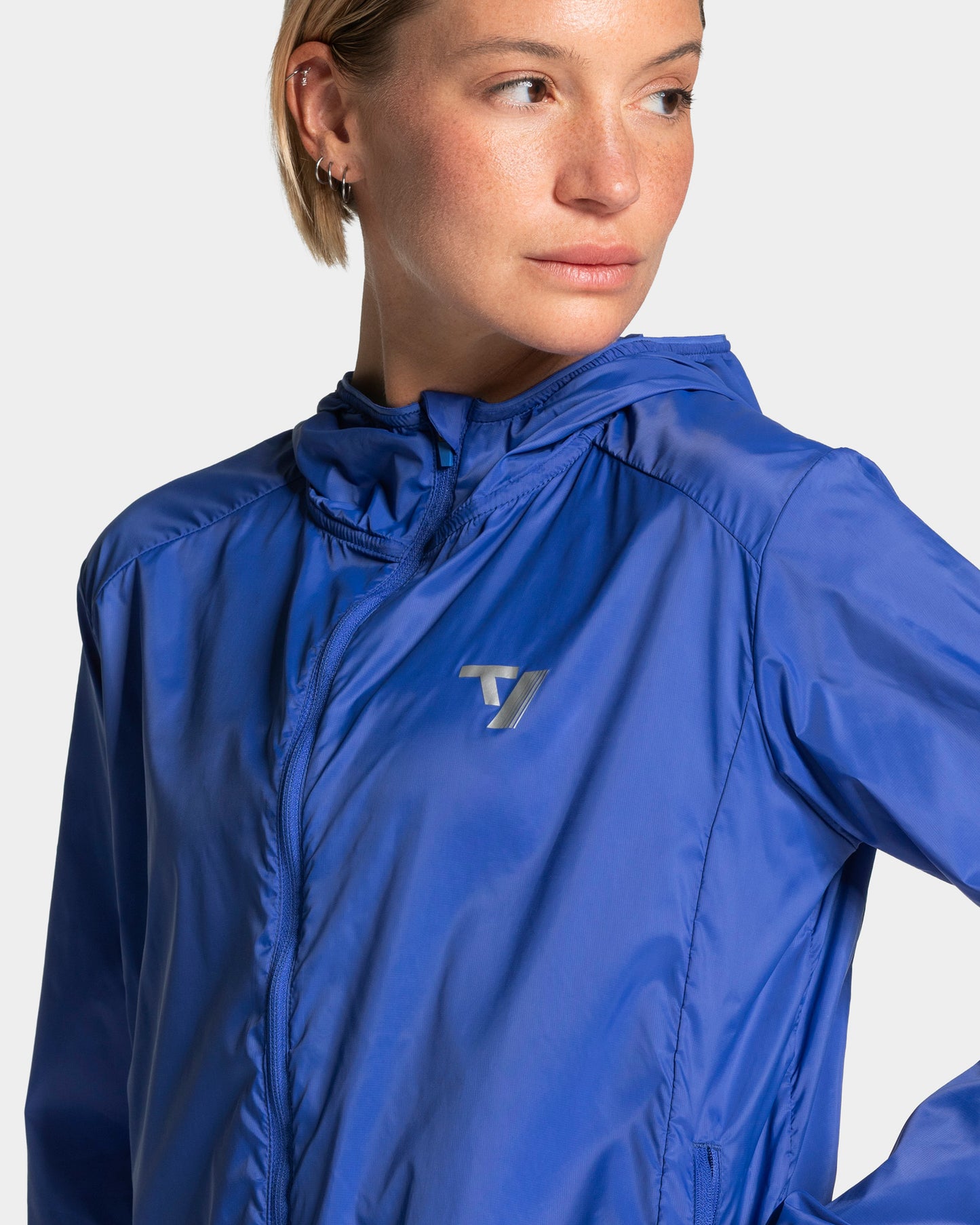 RUN Lightweight Zip Jacke "Royalblau"