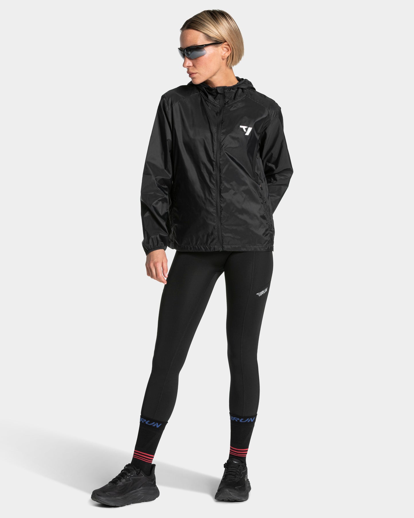 RUN Lightweight Zip Jacke "Schwarz"