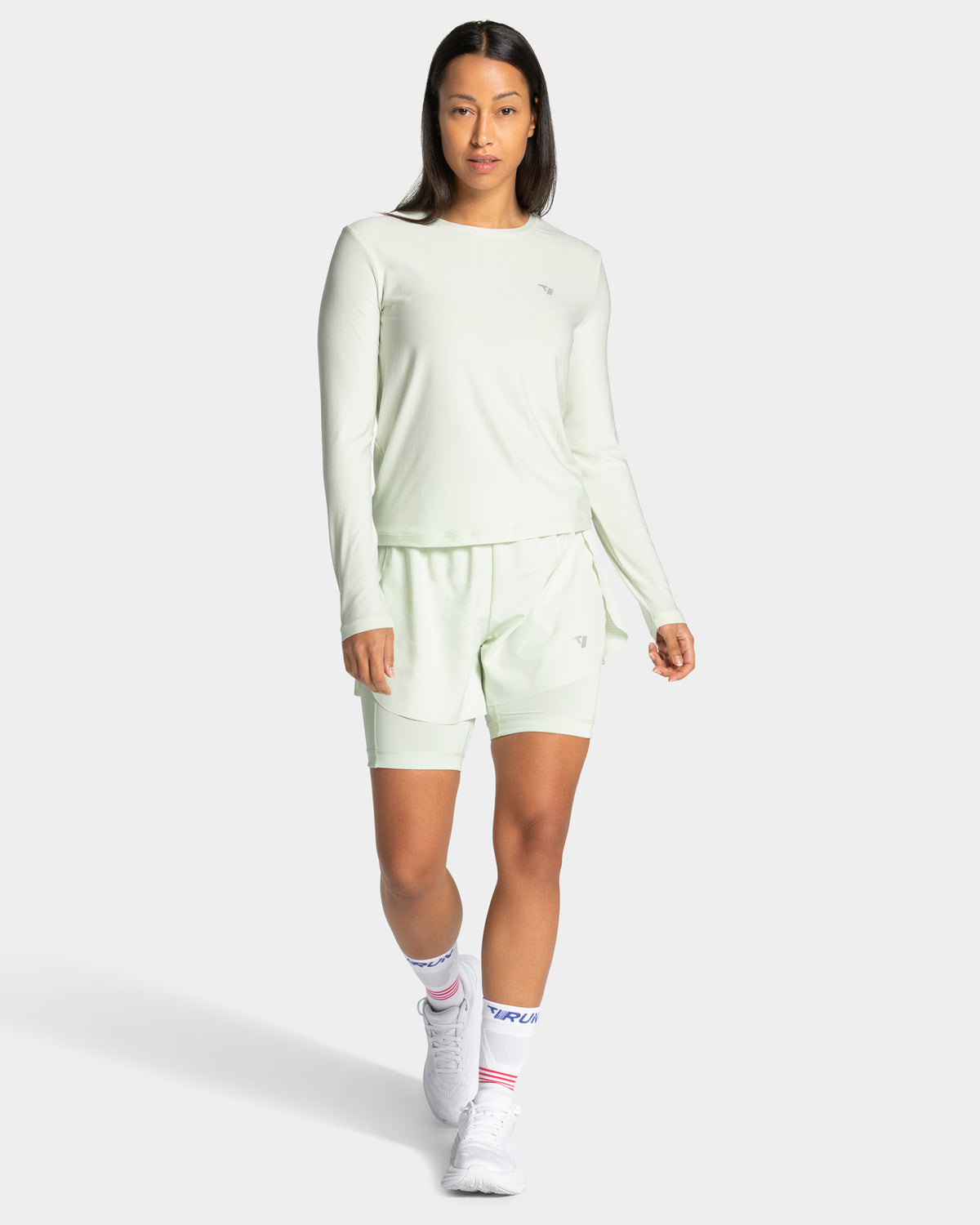 RUN 2in1 Shorts 8 Inch "Ice Mint"