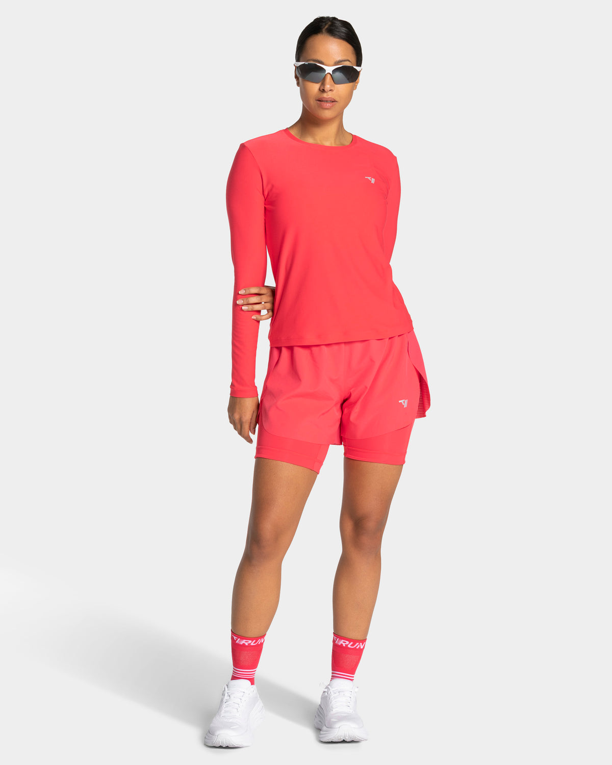 RUN 2-in-1 Shorts 8 Inch ‘Melon’