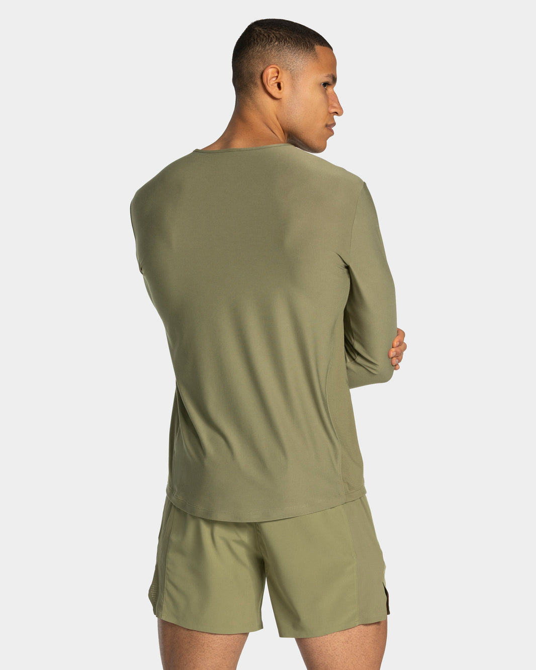Camiseta de manga larga RUN «verde oliva»