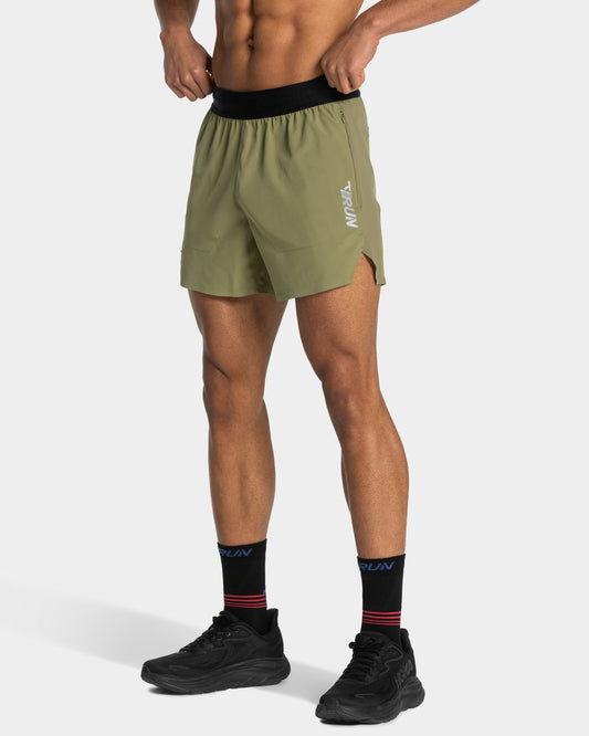 Short 5 pouces RUN « Olive »