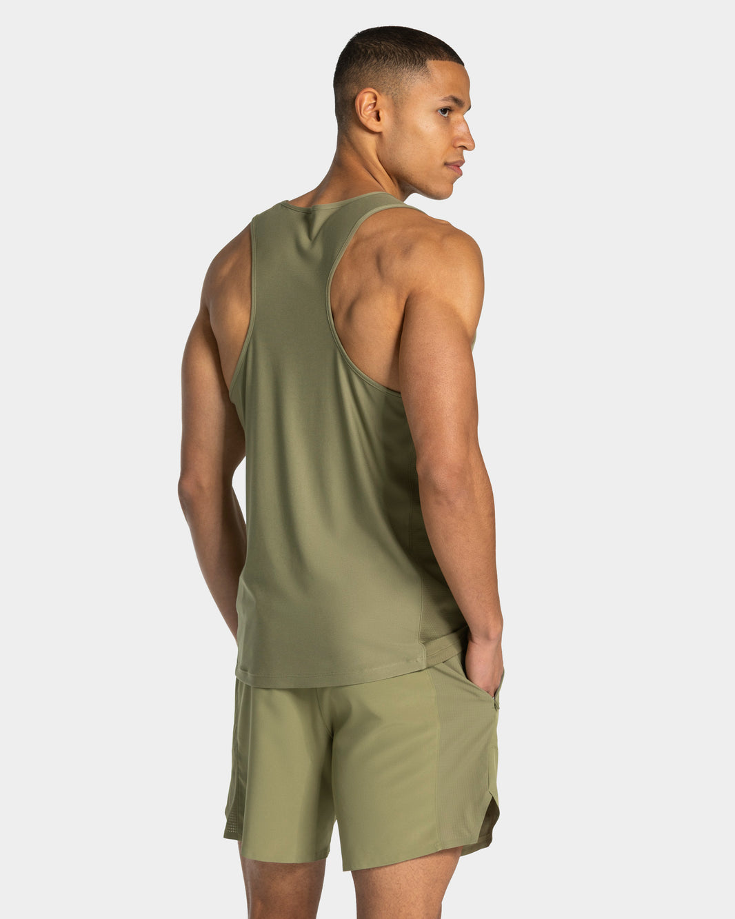 Camiseta sin mangas RUN «verde oliva»