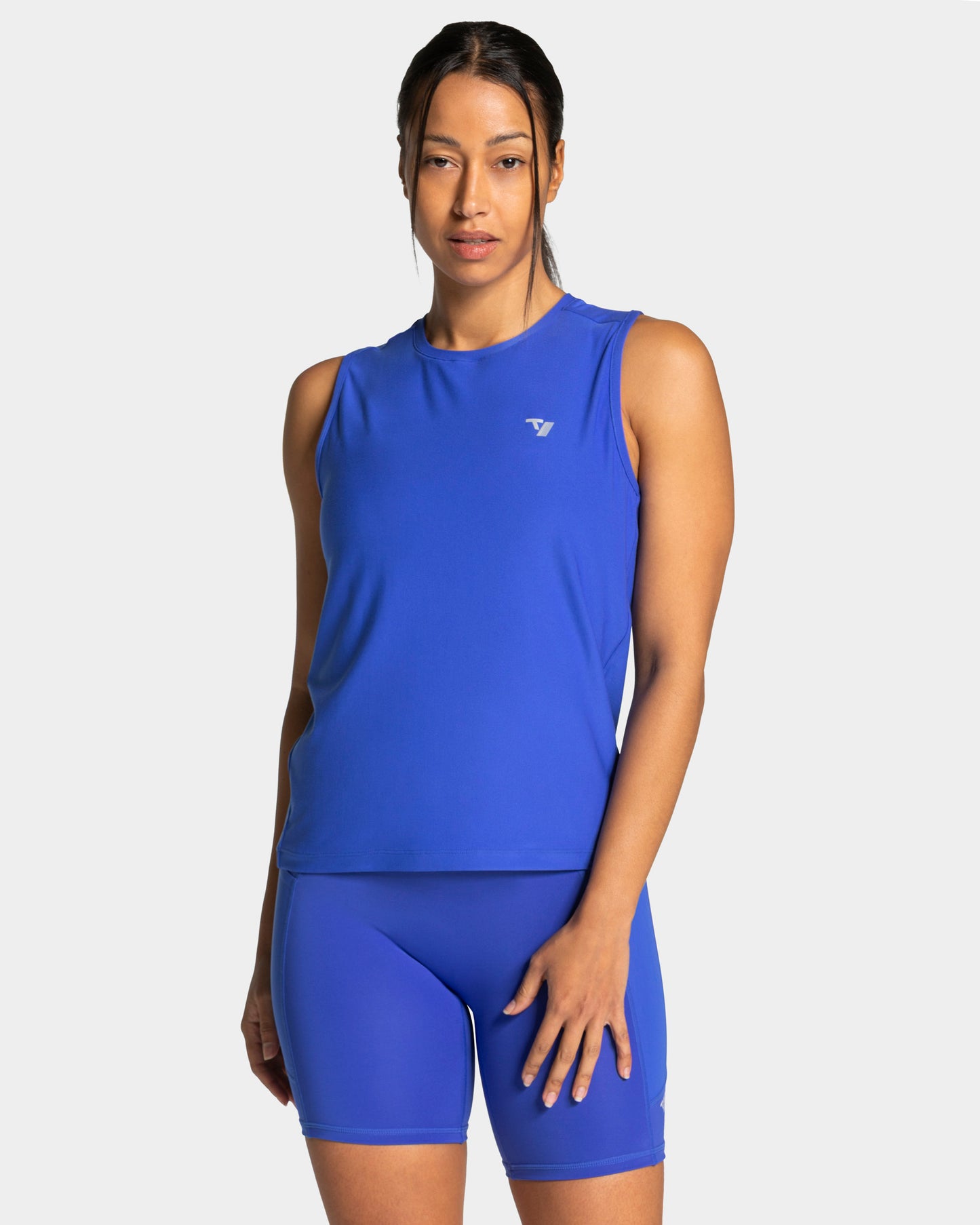 Camiseta sin mangas RUN «azul real»