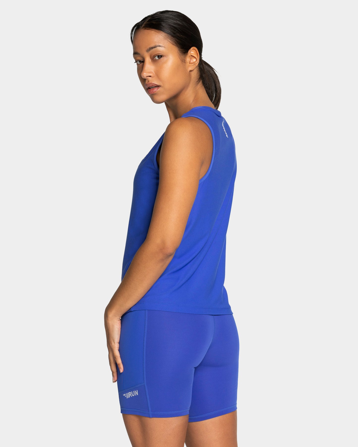 Camiseta sin mangas RUN «azul real»