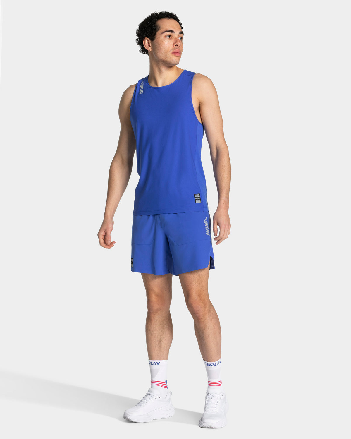 Shorts de 7 pulgadas RUN «azul real»