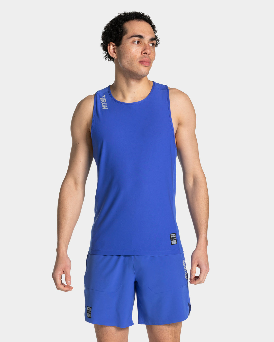 Camiseta sin mangas RUN «azul real»