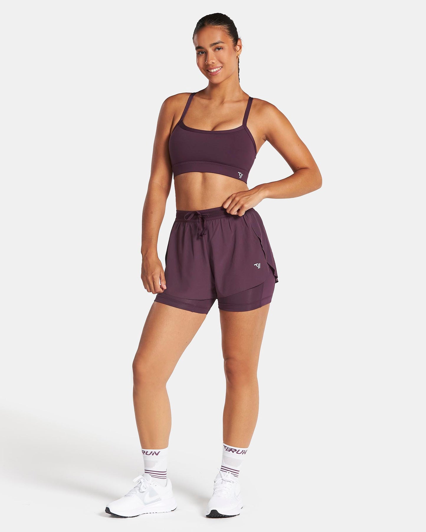 RUN 2in1 Shorts 5 Inch ‘Dusty Purple’