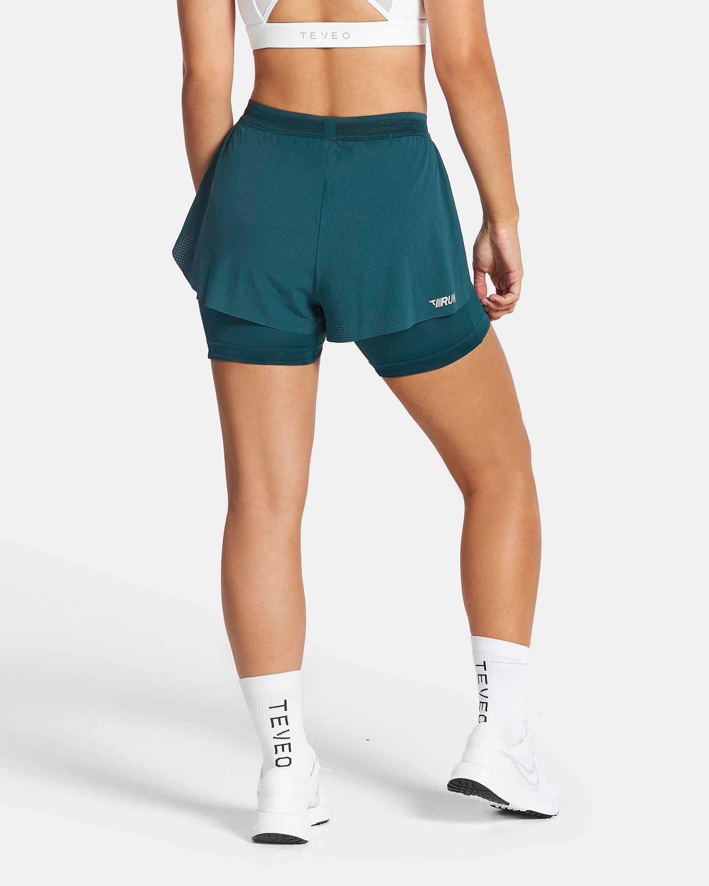 RUN 2in1 Shorts 5 Inch ‘Teal’