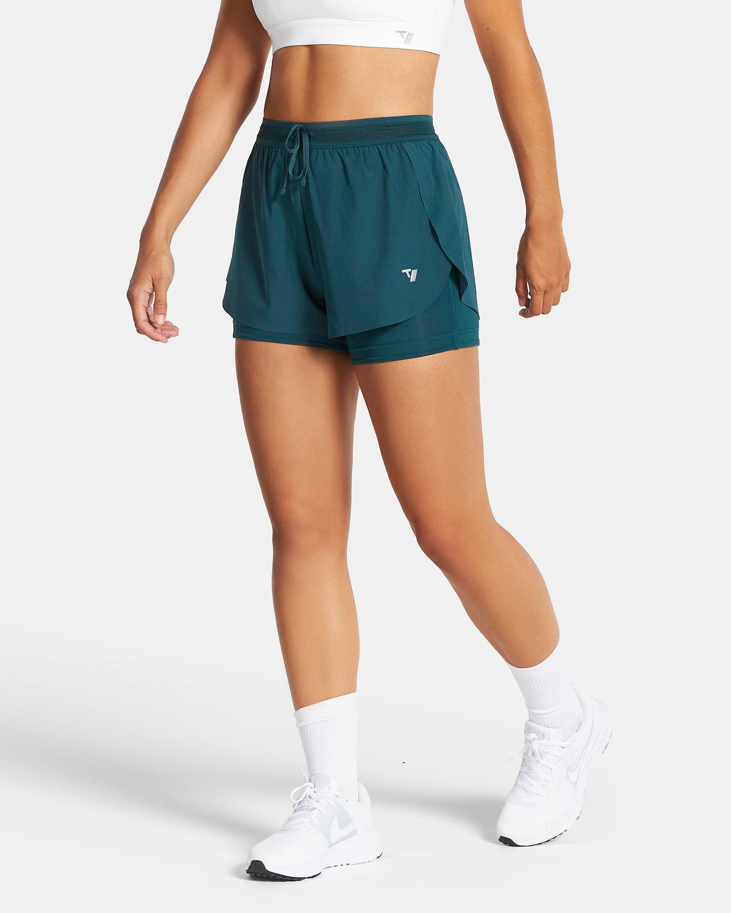 RUN 2in1 Shorts 5 Inch ‘Teal’