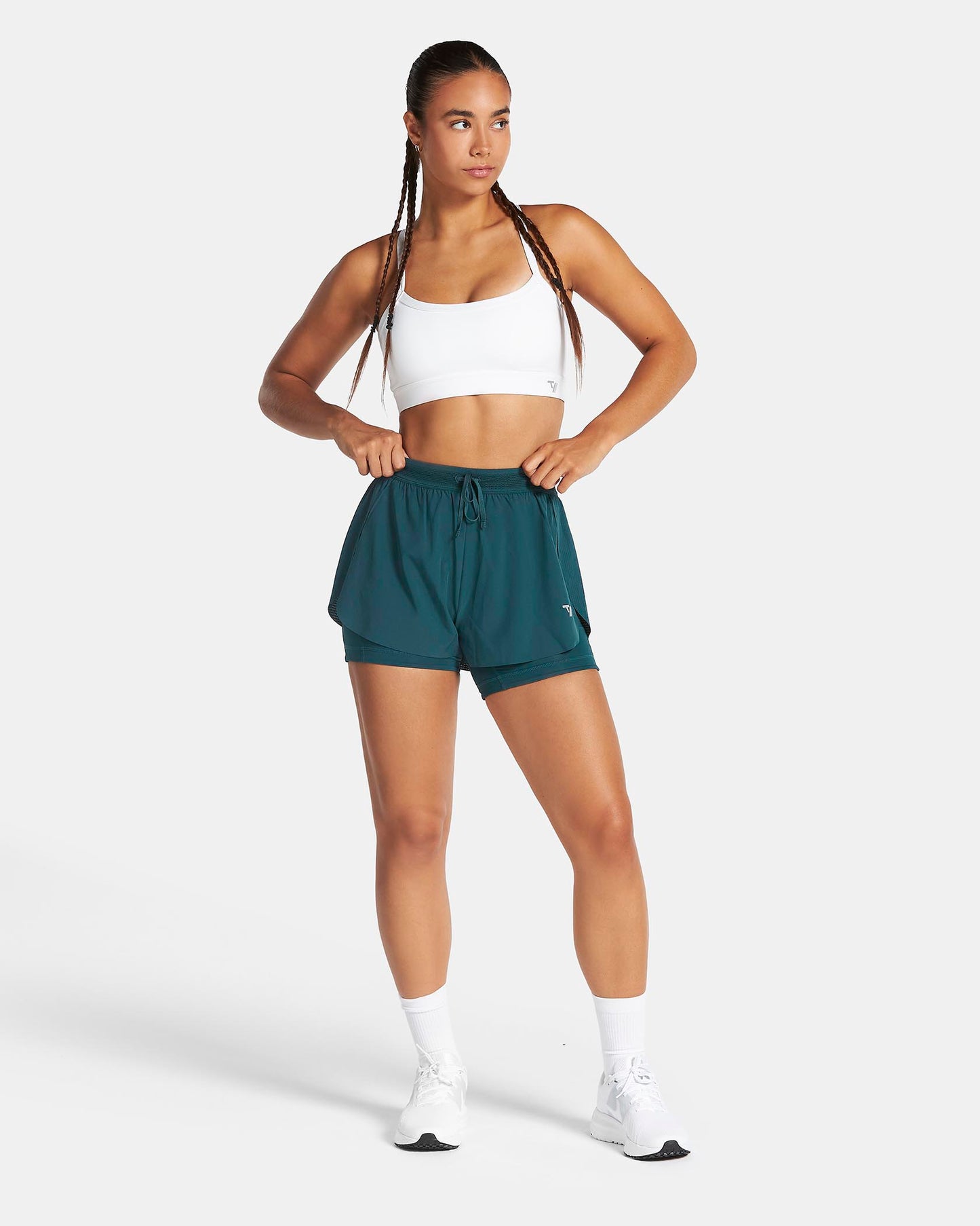 RUN 2in1 Shorts 5 Inch ‘Teal’