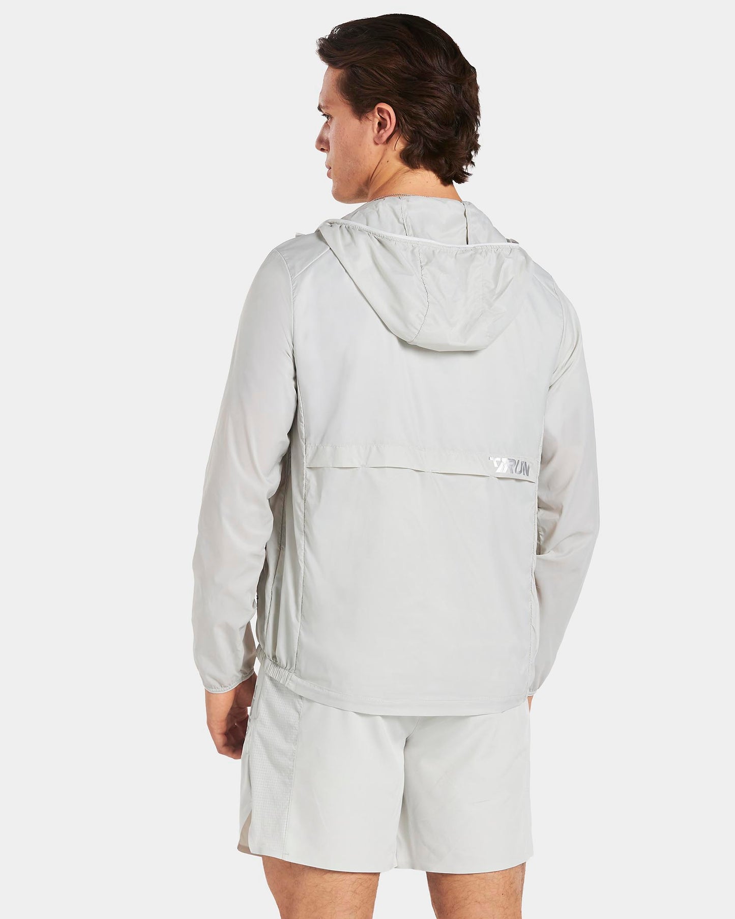 RUN Lightweight Zip Jacke Men "Hellgrau"