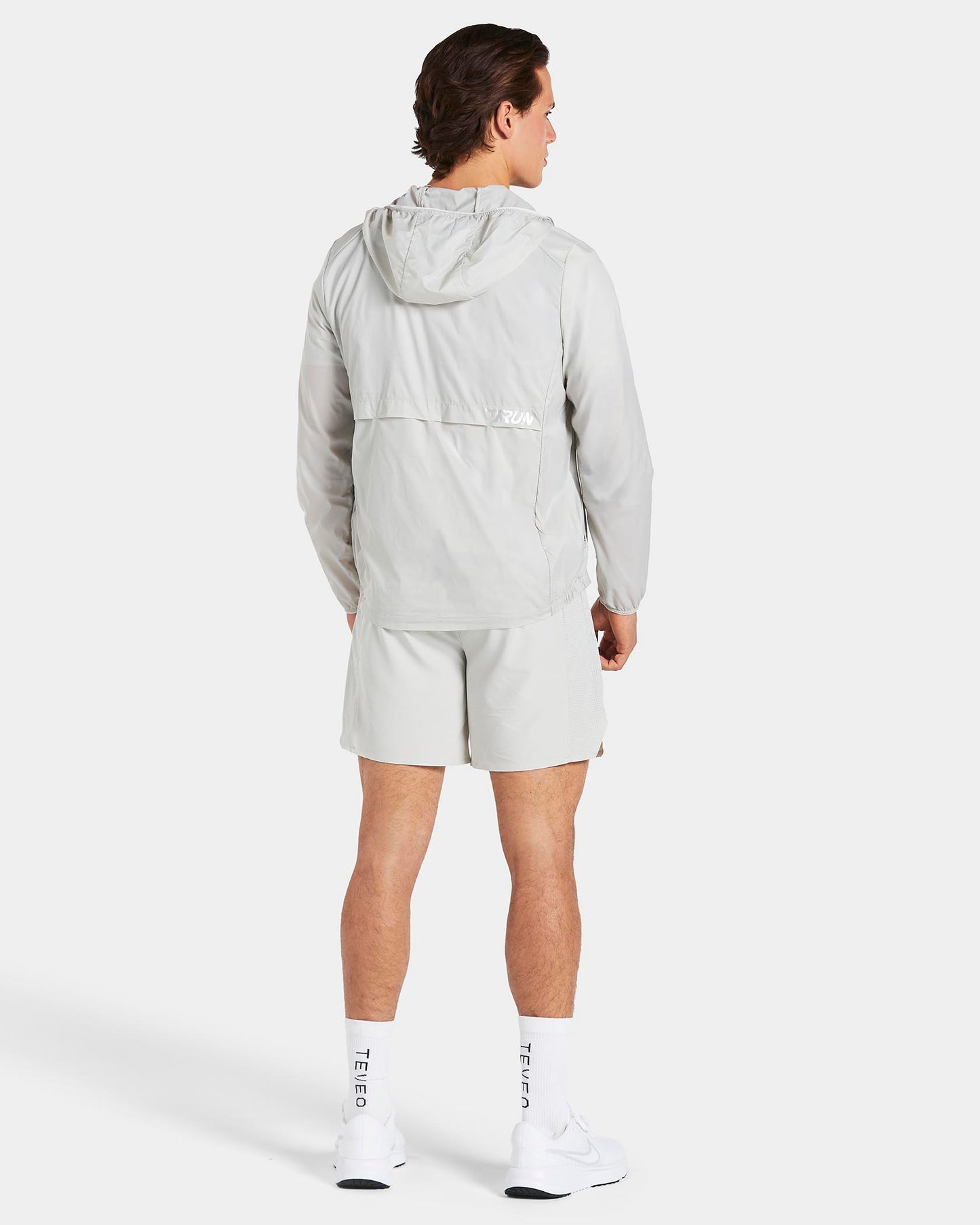 RUN Lightweight Zip Jacke Men "Hellgrau"