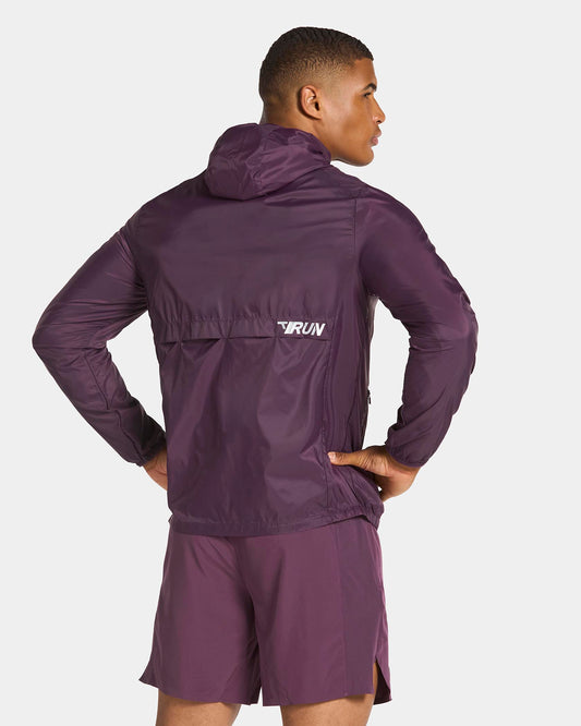 Veste de sport zippée et légère RUN « Dusty Purple »