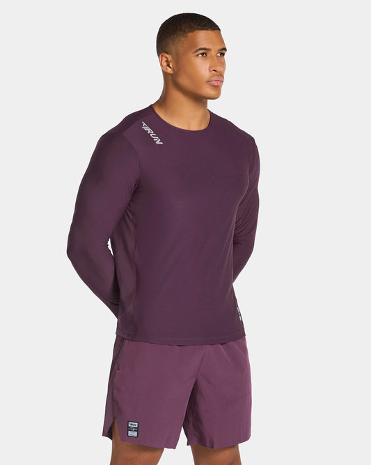 Haut à manches longues RUN « Dusty Purple »