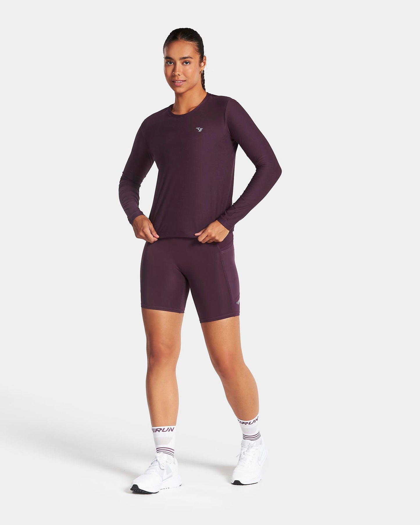 Maglia a manica lunga RUN “Dusty Purple"