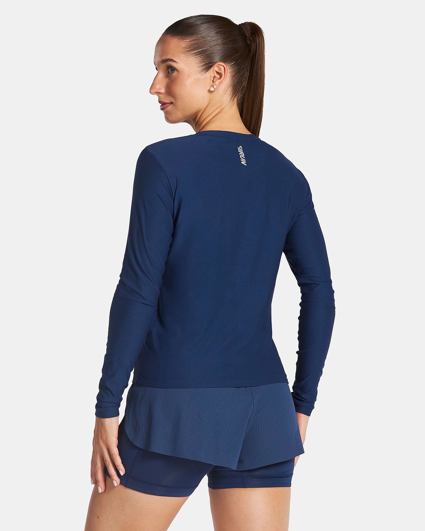Maglia a manica lunga RUN “Blu Scuro"