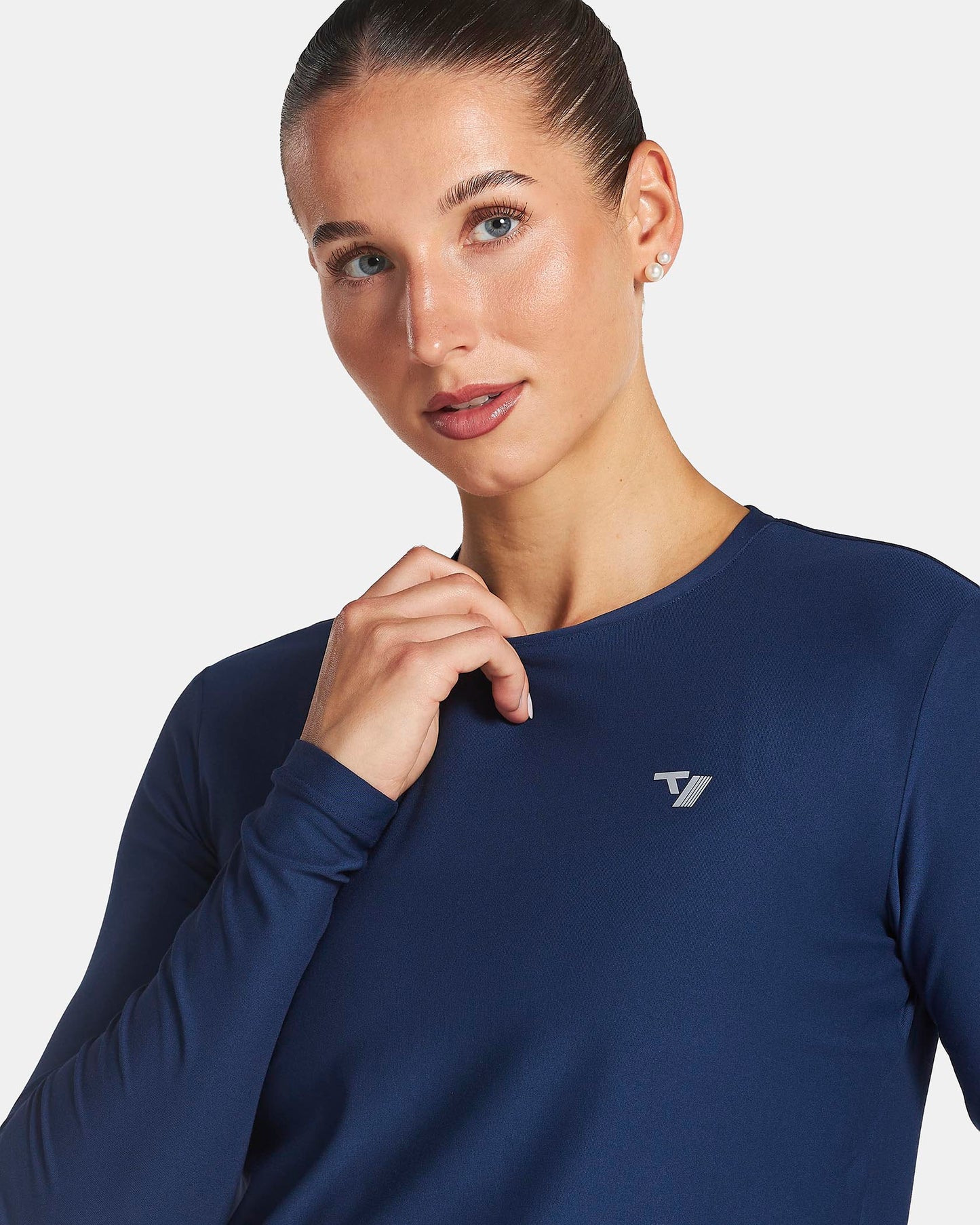 Maglia a manica lunga RUN “Blu Scuro"