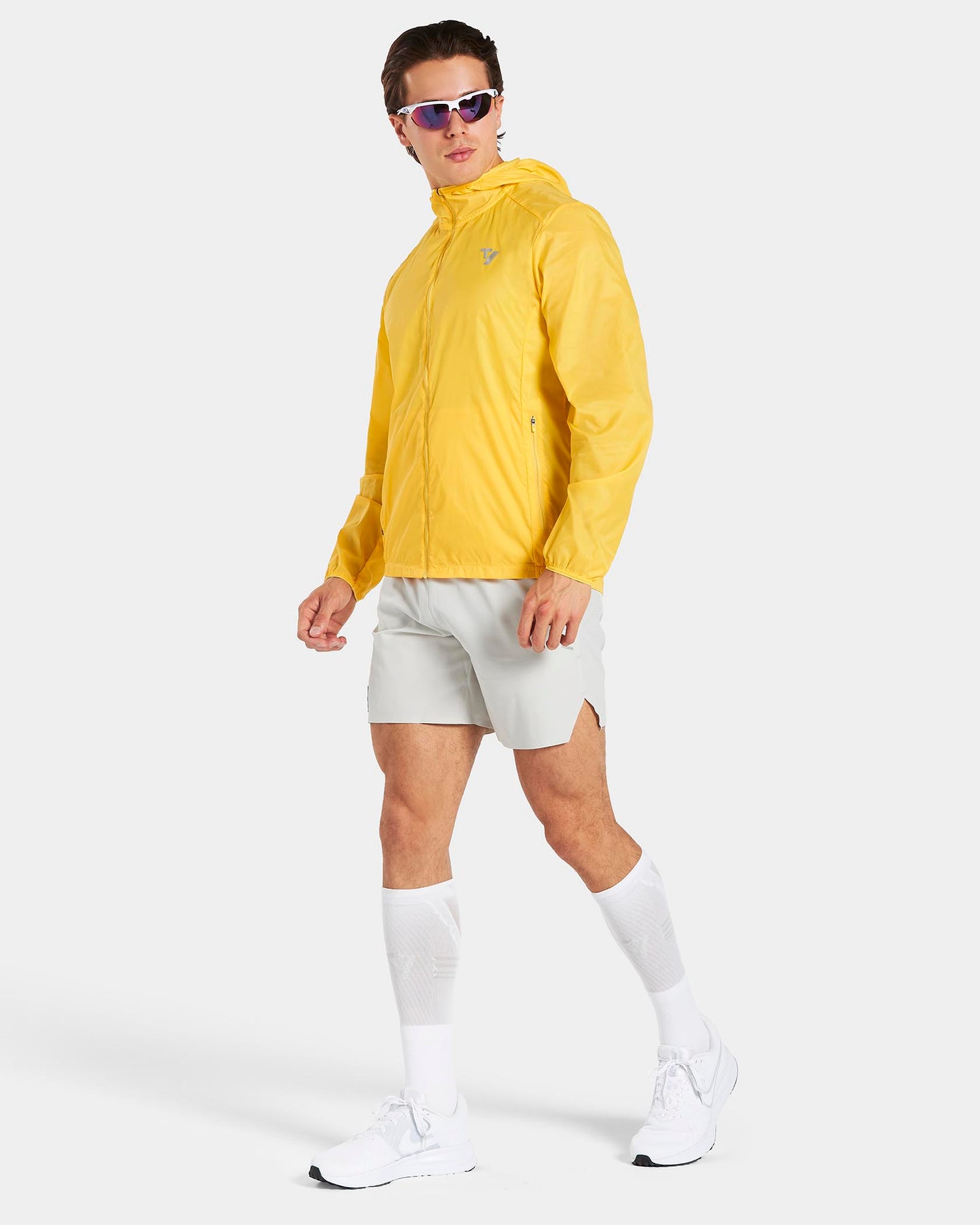 RUN Performance Leg Sleeve "Weiß - Hellgrau"