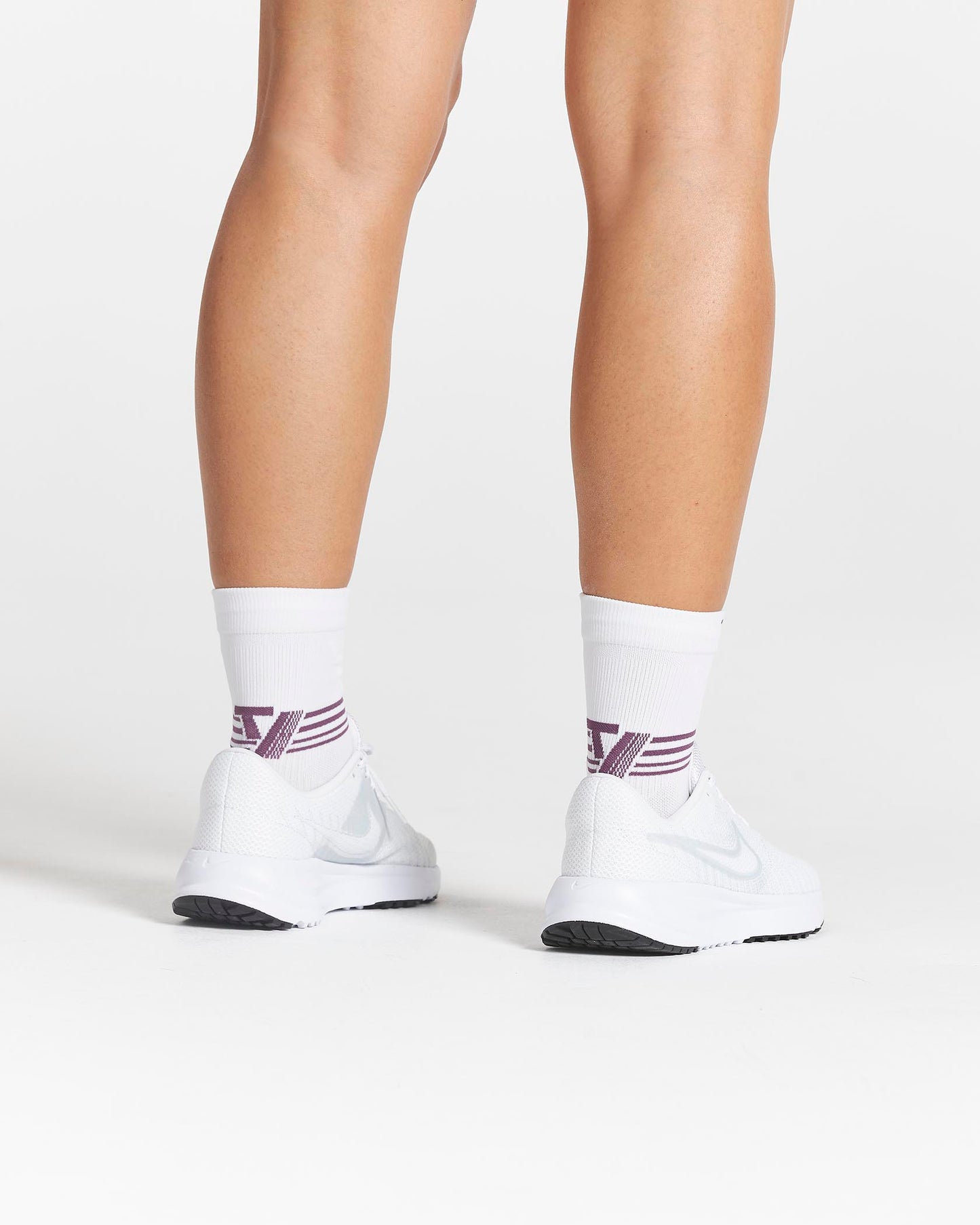 RUN Performance Socks (2-Pack) ‘White / Dusty Purple’