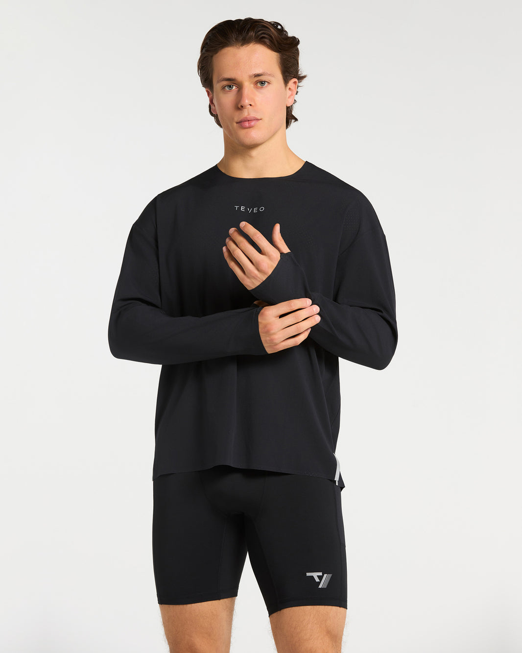 RUN RACE Oversized Longsleeve "Schwarz"