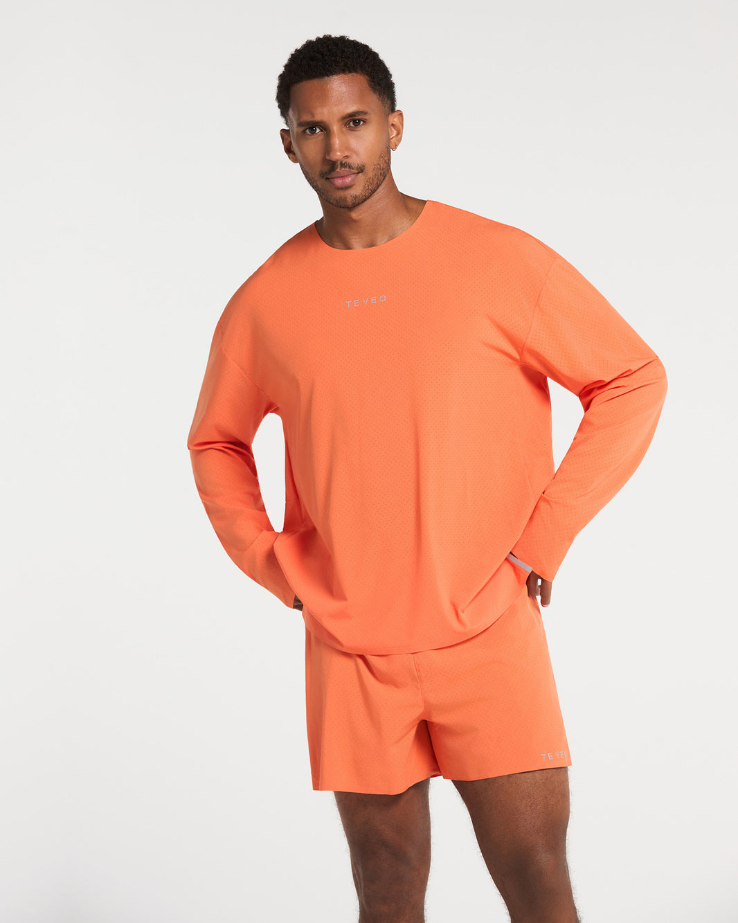 RUN RACE Oversized Longsleeve "Orange"
