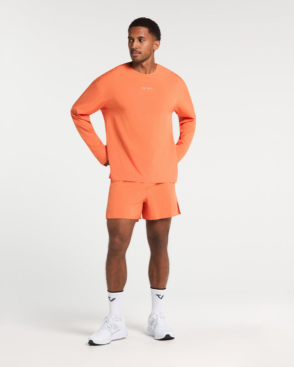 RUN RACE Split Shorts "Orange"