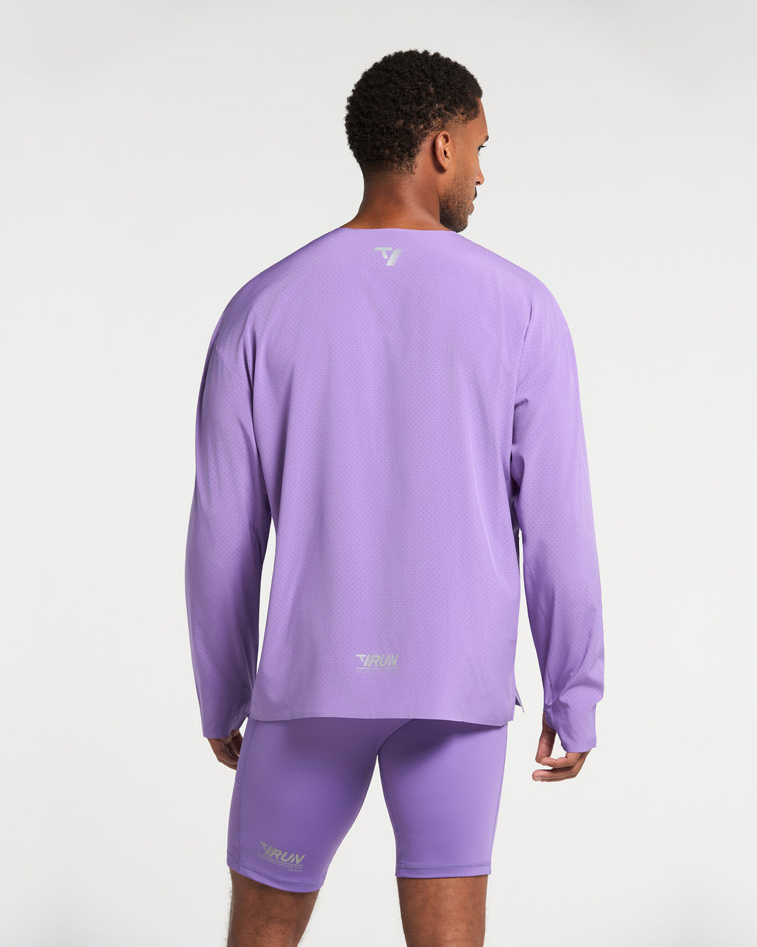 Haut à manches longues oversize RUN RACE « mauve »