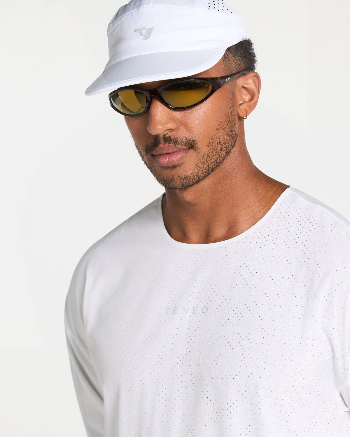 Camiseta de manga larga oversize RUN RACE «blanco»