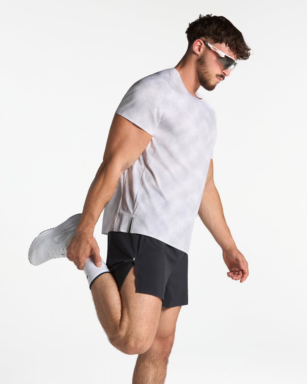 T-shirt oversize RUN RACE « Cloud blanc »
