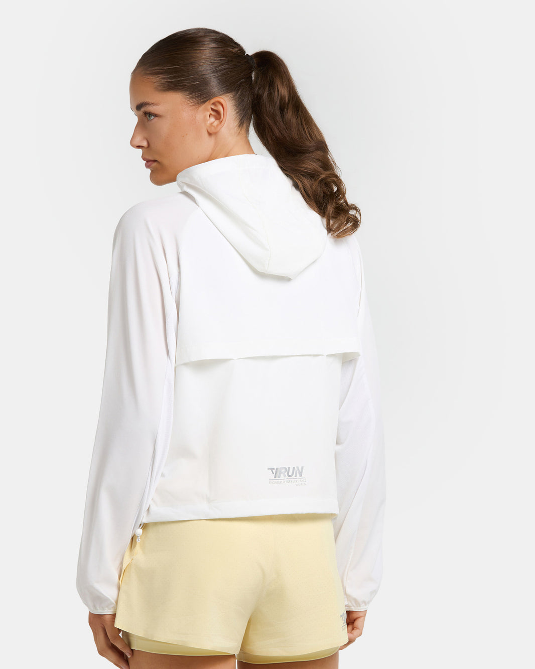Giacca con zip RUN RACE “Bianco"